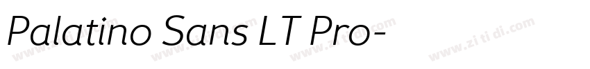 Palatino Sans LT Pro字体转换